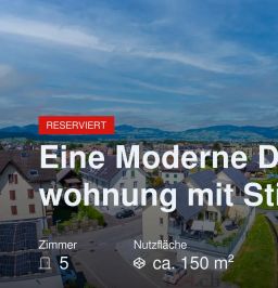 Neu im Angebot: Eine Moderne Dachwohnung mit Stil